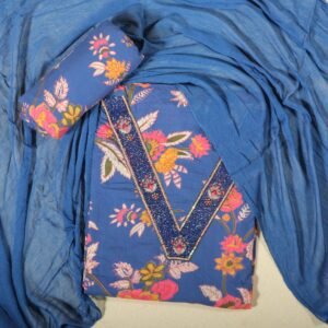 blue-floral-printed-cotton-unstitched-suit